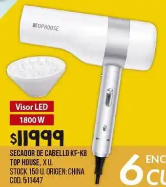 Coto Secador de cabello kf-k8 top house oferta