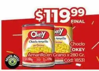 Diarco Choclo oeky amarillo en grano x 280 gr oferta