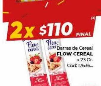 Diarco Barras de cereal flow cereal x 23 gr oferta