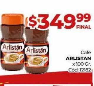 Diarco Café arlistan x 100 gr oferta