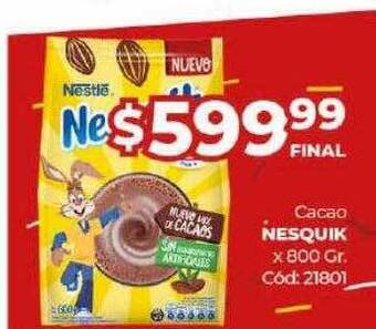 Diarco Cacao nesquik x 800 gr oferta