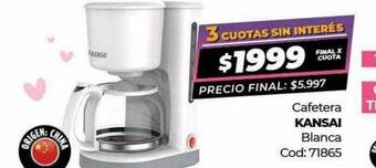Diarco Cafetera kansai blanca oferta