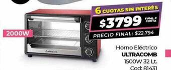 Diarco Horno eléctrico ultracomb oferta