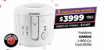 Diarco Freidora kansai x 800 gr oferta