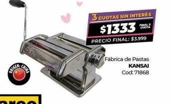 Diarco Fábrica de pastas kansai oferta