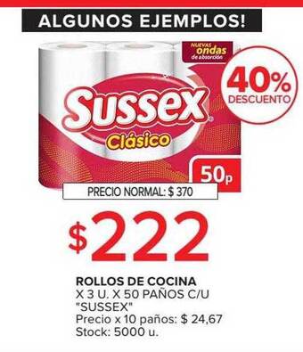 Carrefour Rollos de cocina oferta