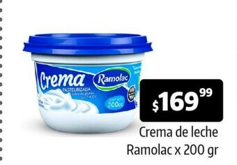 Autoservicio Capo Crema de Leche Ramolac x 200gr oferta