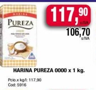 Maxiconsumo Harina Pureza 0000 x 1kg oferta
