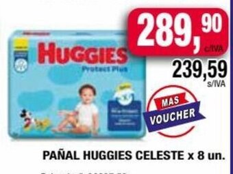 Maxiconsumo Pañal Huggies Celeste x 8 un oferta