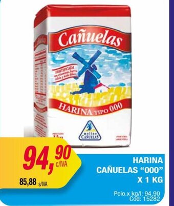 Maxiconsumo Harina Cañuelas "000" x 1kg oferta