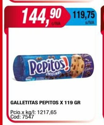 Maxiconsumo Galletitas Pepitos x 119gr oferta