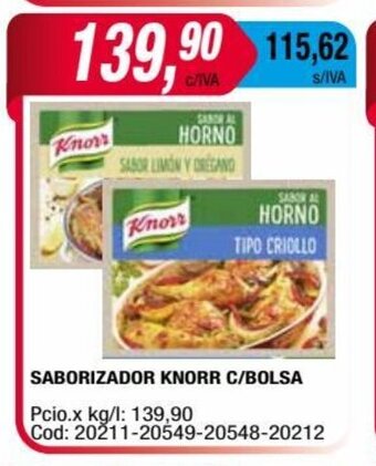 Maxiconsumo Saborizador Knorr C/Bolsa oferta