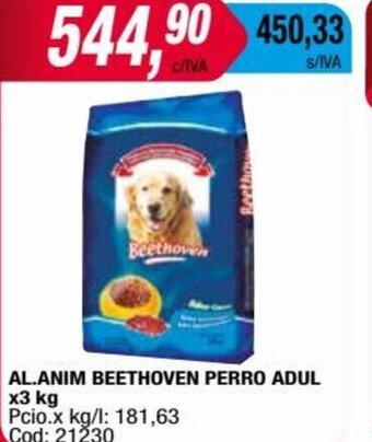 Maxiconsumo Al. Anim Beethoven Perro Adul x 3kg oferta
