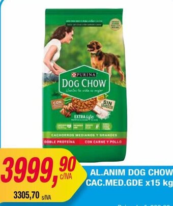 Maxiconsumo Al. Anim Dog Chow Cac. Med. Gde x 15kg oferta