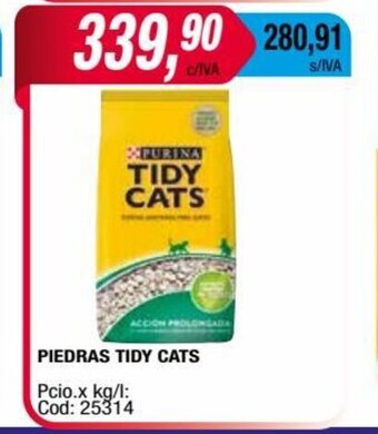 Maxiconsumo Piedras Tidy Cats oferta