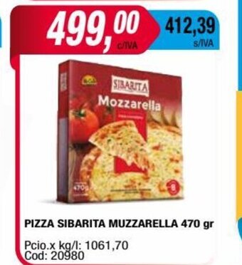 Maxiconsumo Pizza Sibarita Muzzarella 470gr oferta