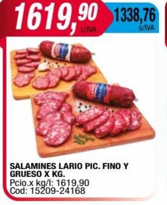 Maxiconsumo Salamines Lario Pic. Fino y Grueso x kg oferta
