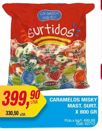 Maxiconsumo Caramelos Misky Mast. Surt. x 800gr oferta
