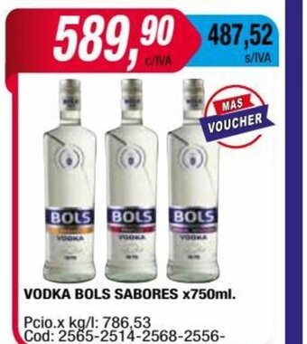 Maxiconsumo Vodka Bols Sabores x 750ml oferta