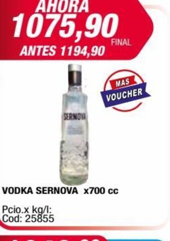 Maxiconsumo Vodka Sernova x 700cc oferta