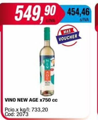 Maxiconsumo Vino New Age x 750cc oferta