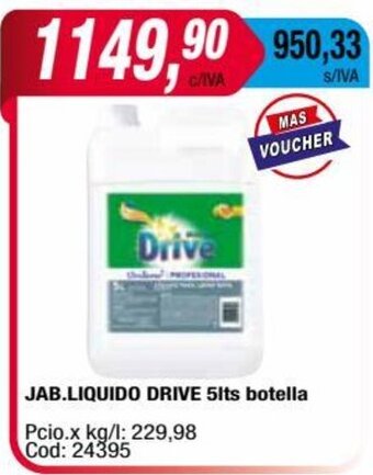 Maxiconsumo Jab. Liquido Drive 5lts Botella oferta