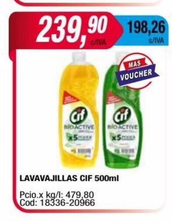 Maxiconsumo Lavavajillas Cif 500ml oferta