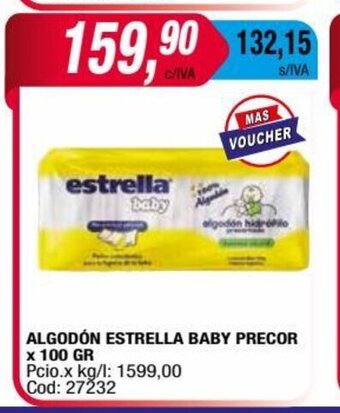 Maxiconsumo Algodón Estrella Baby Precor x 100gr oferta