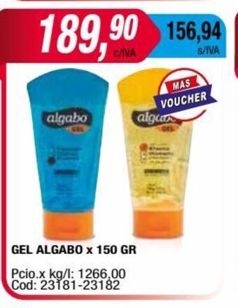 Maxiconsumo Gel Algabo x 150gr oferta