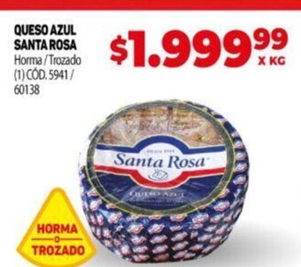 Makro Queso Azul Santa Rosa oferta