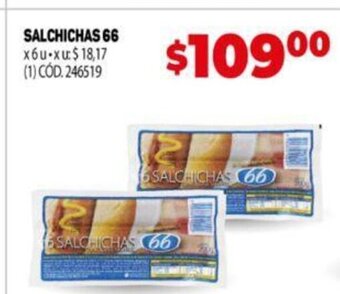 Makro Salchichas 66 oferta