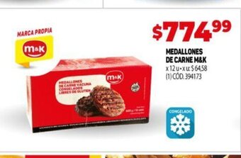 Makro Medallones de Carne M&K oferta