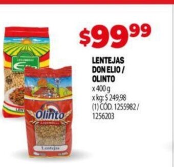 Makro Lentejas Don Elio/Olinto oferta