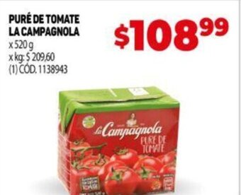 Makro Puré De Tomate La Campagnola oferta