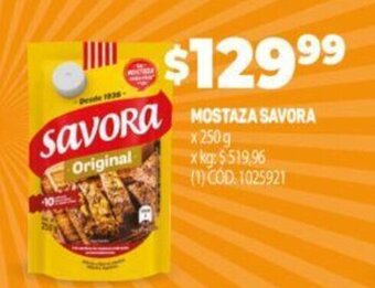 Makro Mostaza Savora oferta