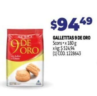 Makro Galletitas 9 De Oro oferta