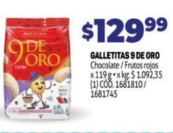Makro Galletitas 9 De Oro oferta