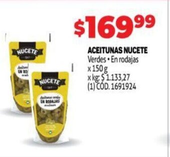 Makro Aceitunas Nucete oferta