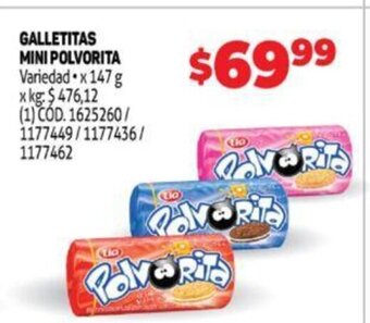 Makro Galletitas Mini Polvorita oferta