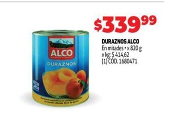 Makro Duraznos Alco oferta