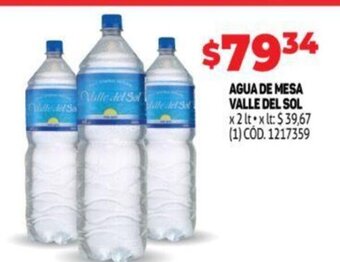 Makro Agua de Mesa Valle del Sol oferta
