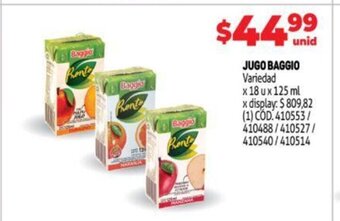 Makro Jugo Baggio oferta