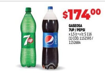 Makro Gaseosa 7UP/Pepsi oferta