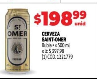 Makro Cerveza Saint-Omer oferta