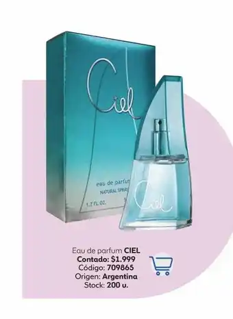 Eau de parfum ciel