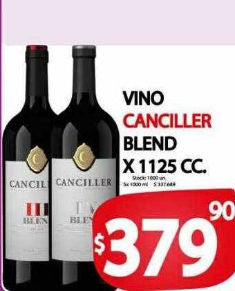Supermercados Mariano Max Vino canciller blend oferta