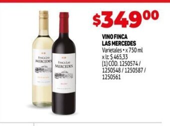 Makro Vino Finca Las Mercedes oferta