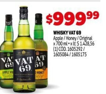 Makro Whisky Vat 69 oferta