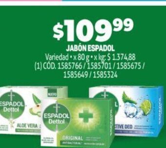 Makro Jabón Espadol oferta
