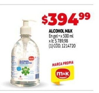Makro Alcohol M&K oferta